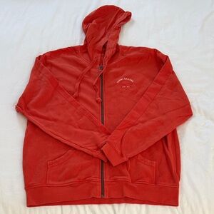 Tommy Bahama Men’s Relax Fit Orange Full-Zip Hoodie Size Medium